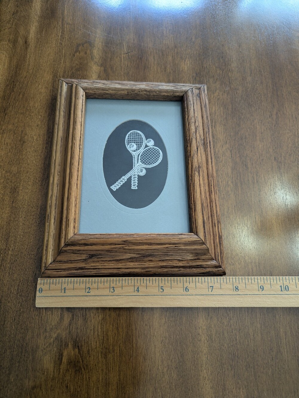Unique Vintage Framed Lace Embroidery Tennis racket Bruges, Belgium *read* - Picture 4 of 6